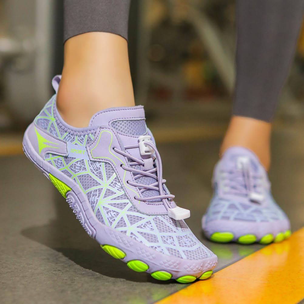 Barfuß Wasserschuhe für Damen Herren, Leichtgewichtige Schnelltrocknende Aqua Strandschuhe für Schwimmen, Pool, Wandern, Sport