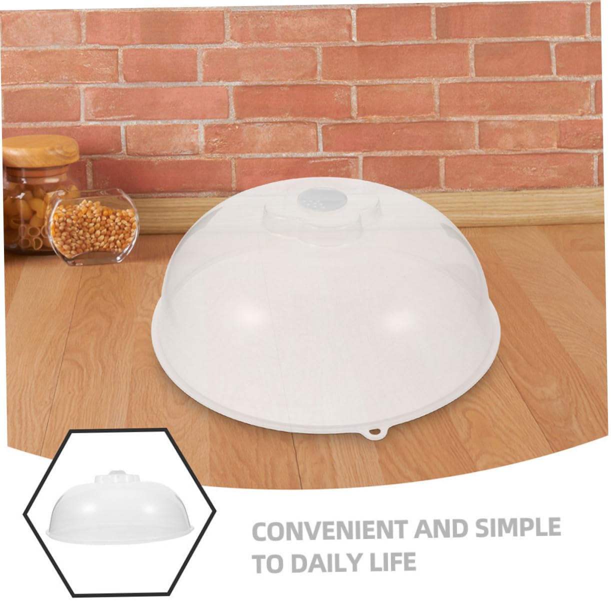 PRETYZOOM 2piezas Cubierta De Microondas Ventilada para Salpicaduras Tapa De Comida Transparente para Calentar para Medianos y Calentamiento De Alimentos