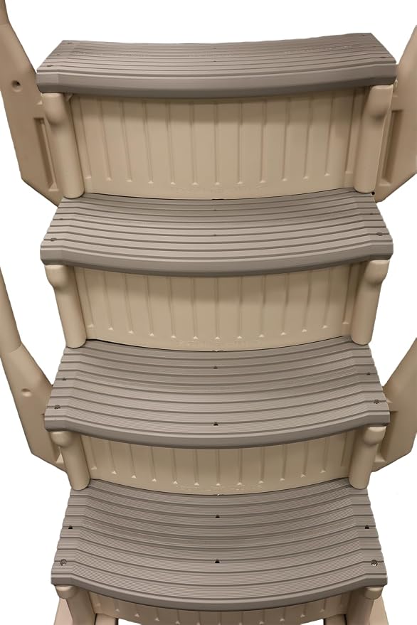 Escalera curva para piscinas sobre tierra Confer Plastics CCX-AG miniatura 5
