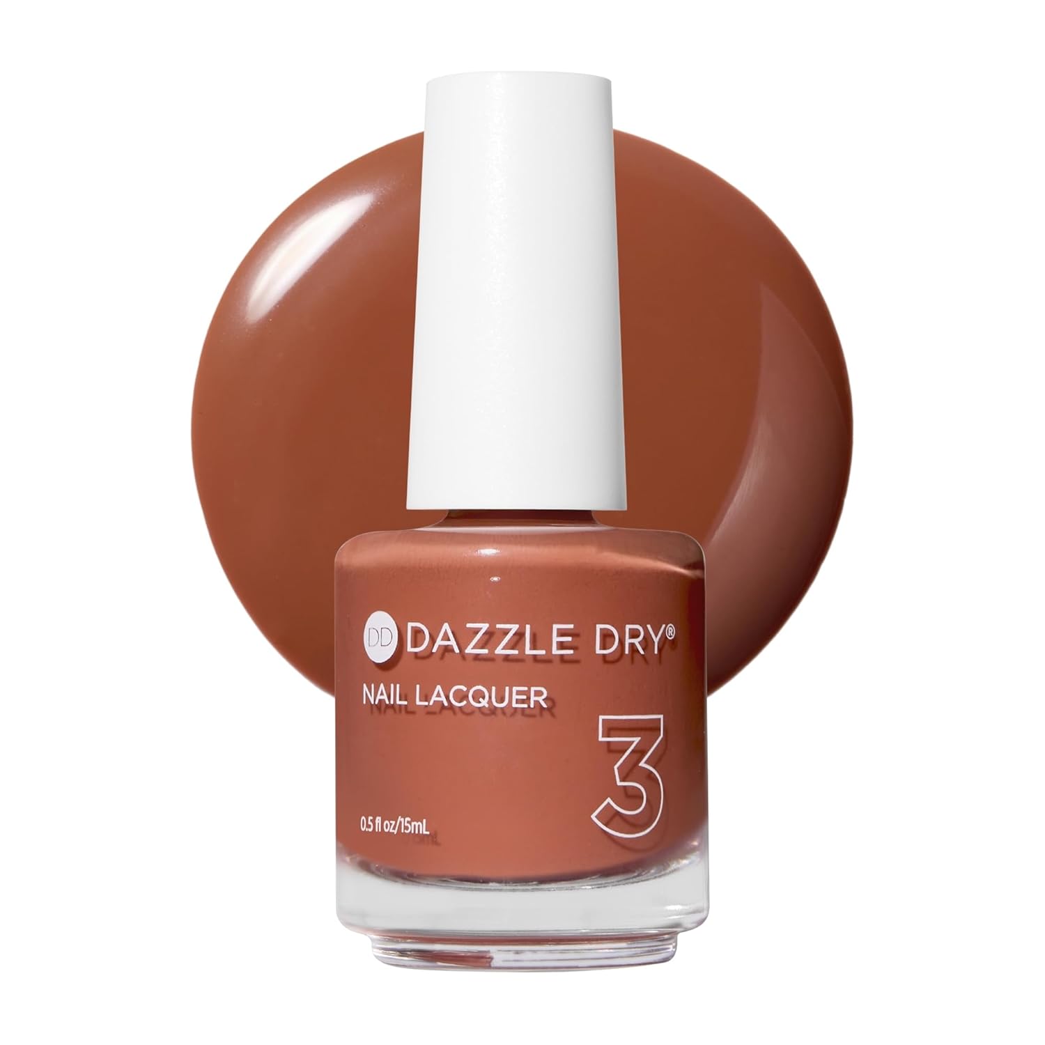 Dazzle Dry Nail Lacquer (Step 3) - Argyle - A rustic burnt orange. Full coverage cream. (0.5 fl oz)