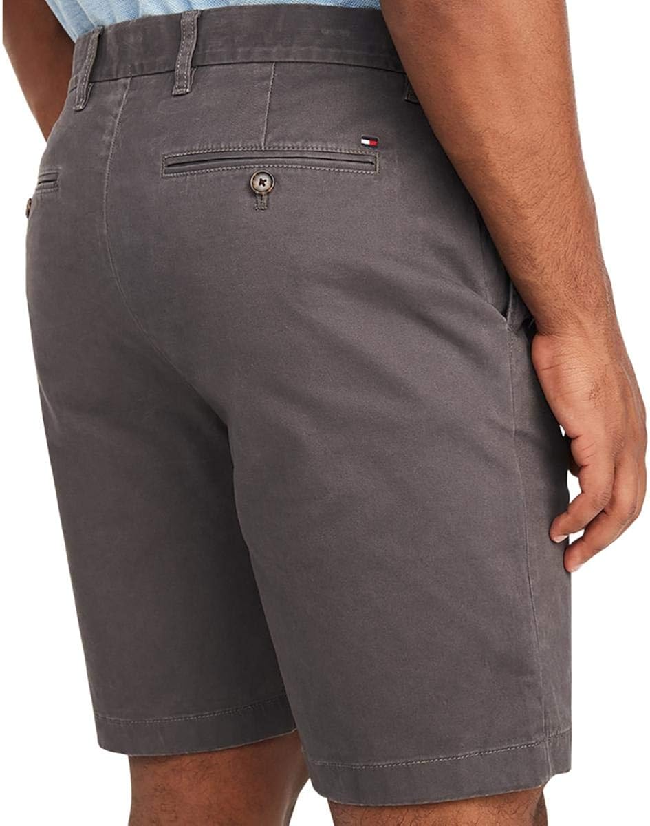 Tommy Hilfiger Men's Casual Stretch 9 Chino Shorts 30 Magnet
