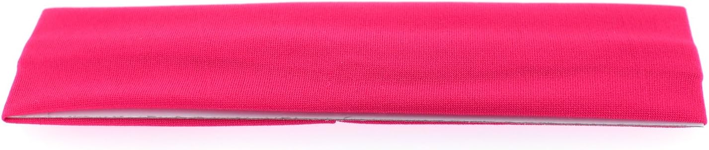 Trimweaver 10-Piece Lycra Stretch Fabric Headband for Craft, 50mm, Shocking Pink