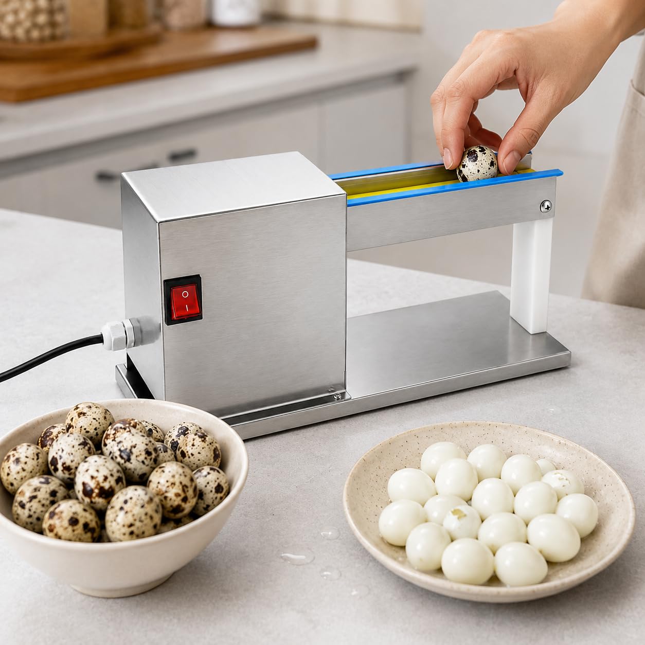 Sheller commerciale elettrico della macchina 50kg/h del pelapatate