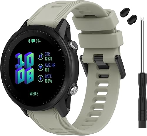 TopPerfekt Correa para reloj Garmin Forerunner 955  Correa de repuesto de silicona suave para reloj inteligente 955 compatible con mujeres y hombres disponible en Yaxa Peru