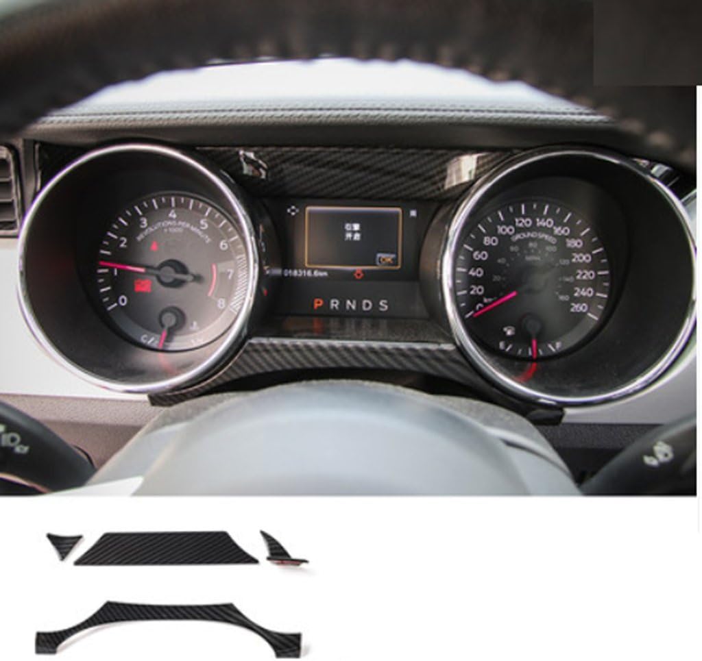 New Decorative Gauge Covers For Ford Mustang 2014-2017 (Silver-Matt)