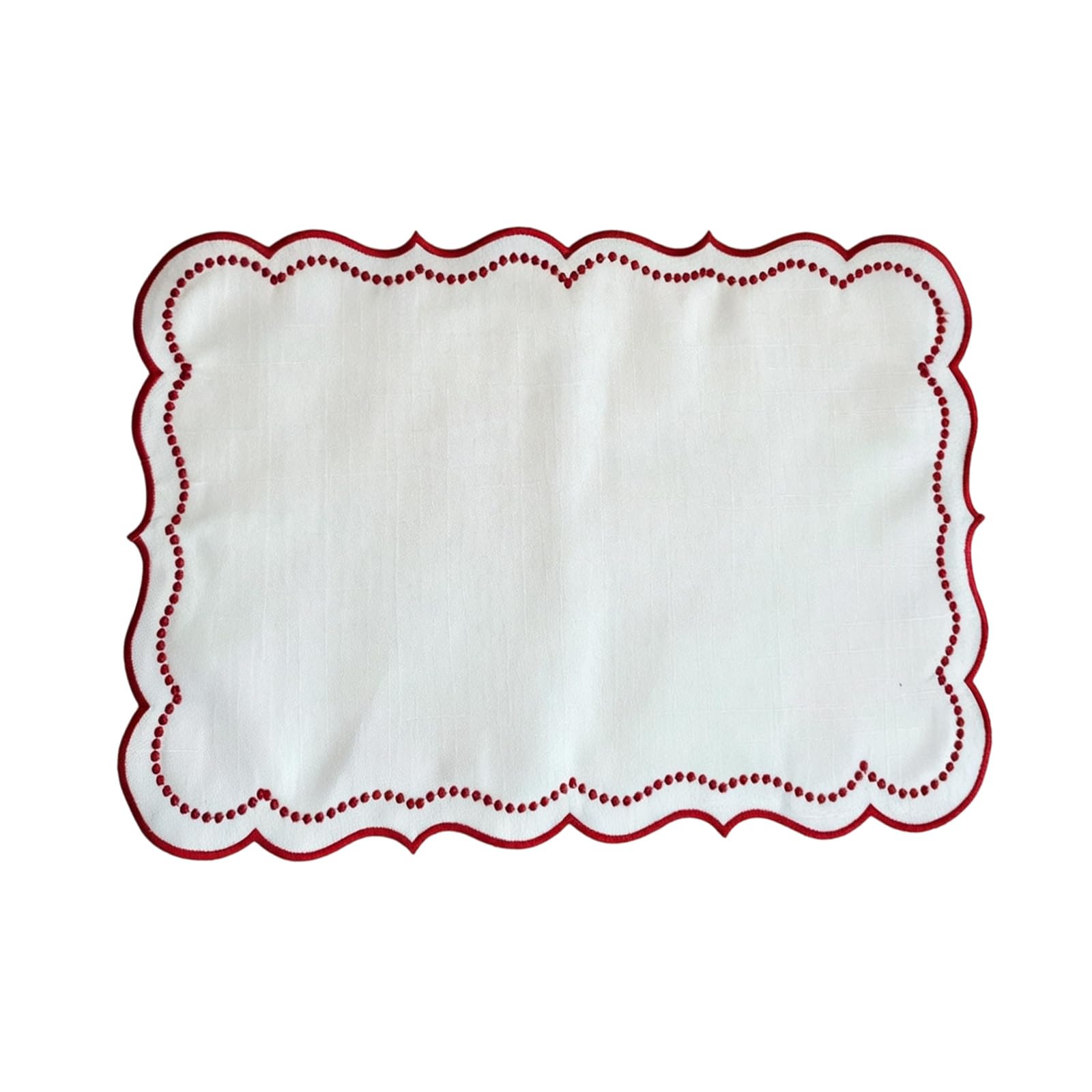 Placemat Embroidery Machine Washable Table Mat for Family Gatherings Dining Table Decoration Washable Dining Placemat