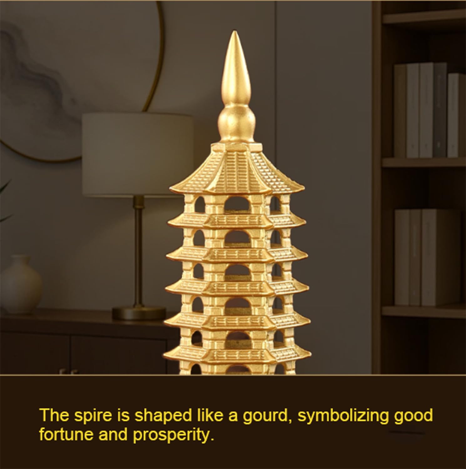 Statua Fengshui in ottone, statuetta a 13 livelli, pagoda, torre Wenchang