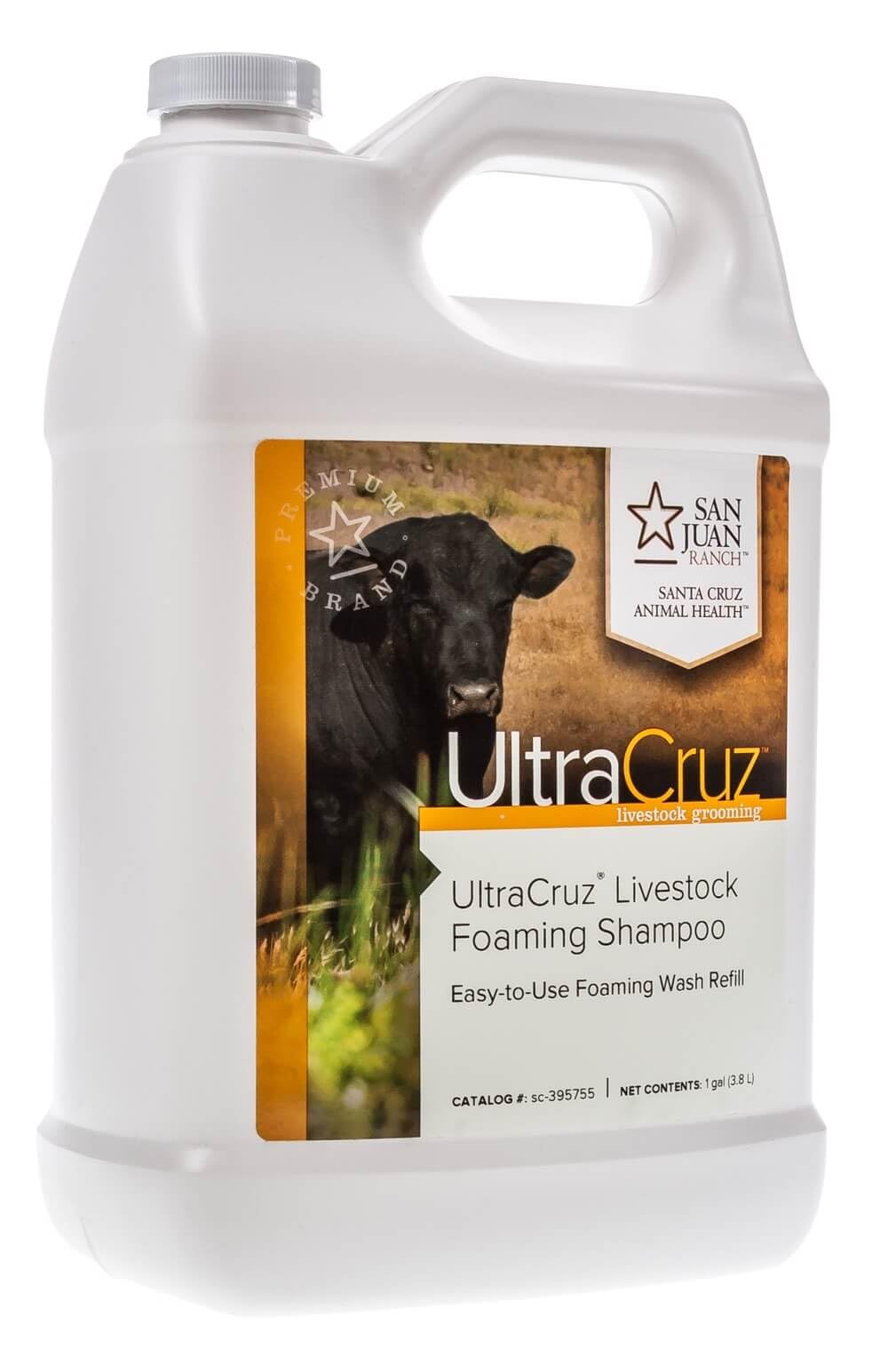 UltraCruz® Piankowy szampon dla bydła, kóz, owiec i świń, 1 galonowy wkład uzupełniający