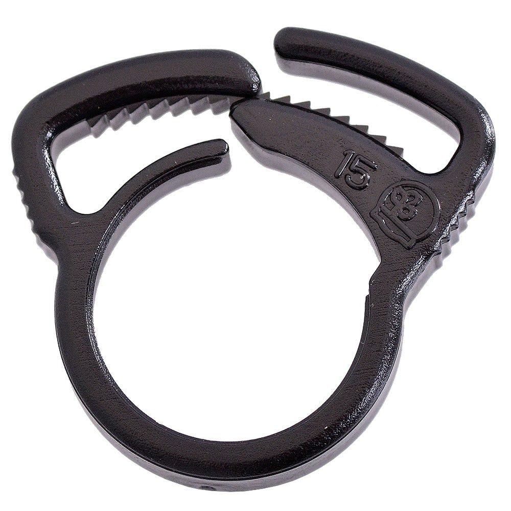 Hydrosure Black Ratchet Clamp 13 Mm - Pack Of 100 Adjustable Garden Tubing Fasteners With Ratchet Lock To Secure 13 Mm Hose And Irrigation Pipe Connections, Heavy-Duty Outdoor Hardware For Lawn