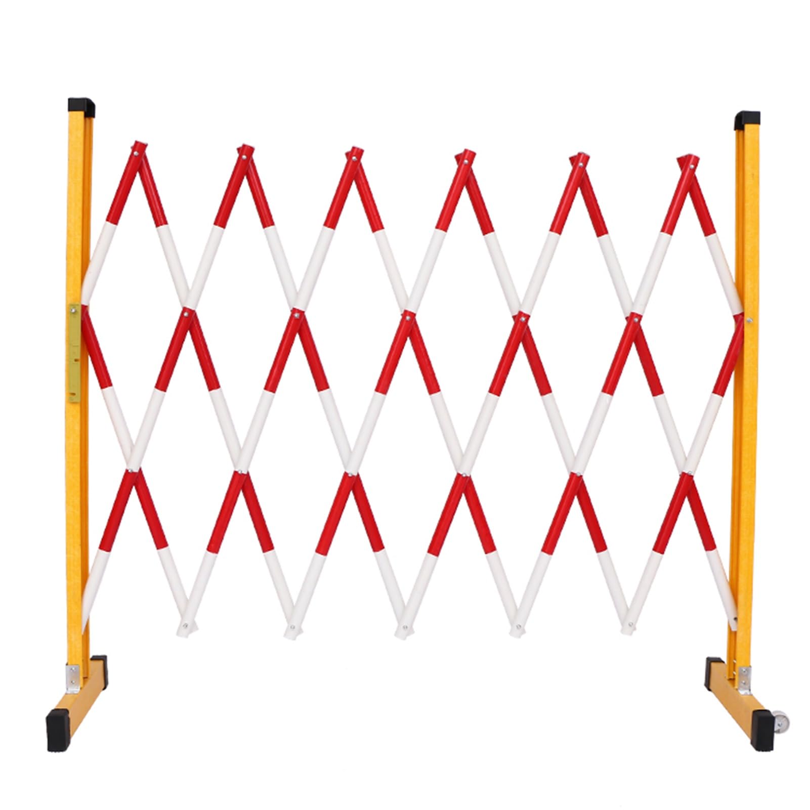 BYFSRUS Expandable Mobile Barricade, Portable Expanding Barrier Gate, Outdoor Retractable Traffic Fence Flexible for Crowd Control Warnings (Color : Black, Size : 120x100cm)