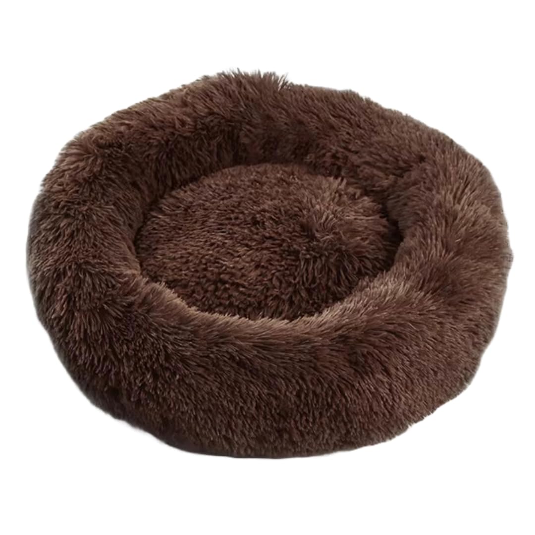 Urban Pet Gallery Fluffy Round Pet Bed for Dogs and Cats, Soft, Non-Slip and Waterproof Bottom, Orthopedic Relief (Small, Brown) (B0D8H5JXWZ) Amazon Price History, Amazon Price Tracker