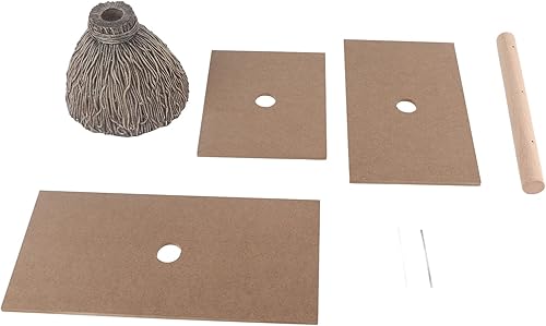 Bandeja de escoba de Halloween, bandeja escalonada para cupcakes, decoración rústica y atractiva de 3 niveles para fiesta de pecadores para cocina