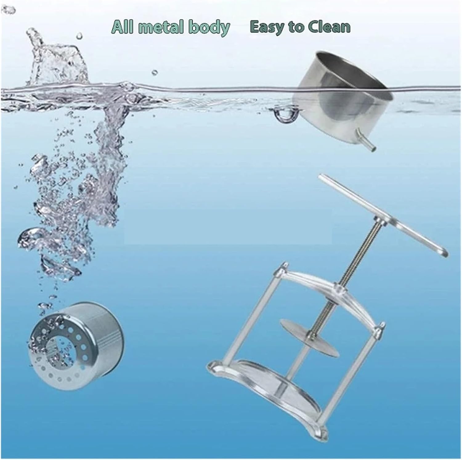 Juicer, Manual Fruit Wine Juicer Machine European Style 304 Stainless Steel Juice Extractor Pulp SeparatorCompatible With Home