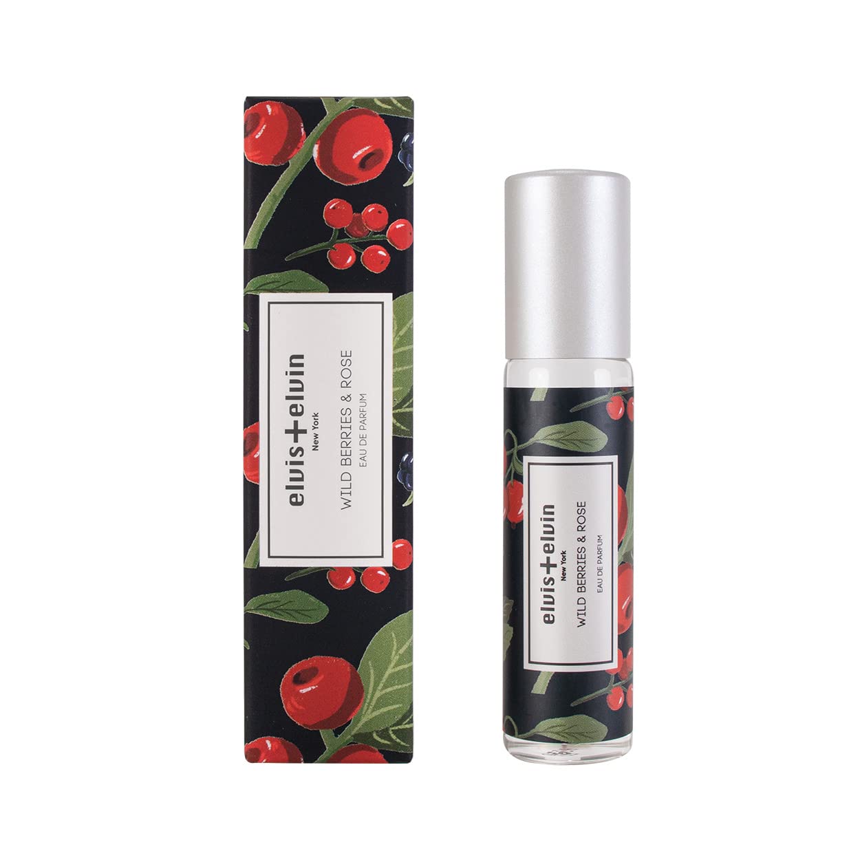 elvis+elvin Clean Eau De Parfum for Women, Fragrance Vegan, Phthalate & Paraben-Free (Wild Berries & Rose)