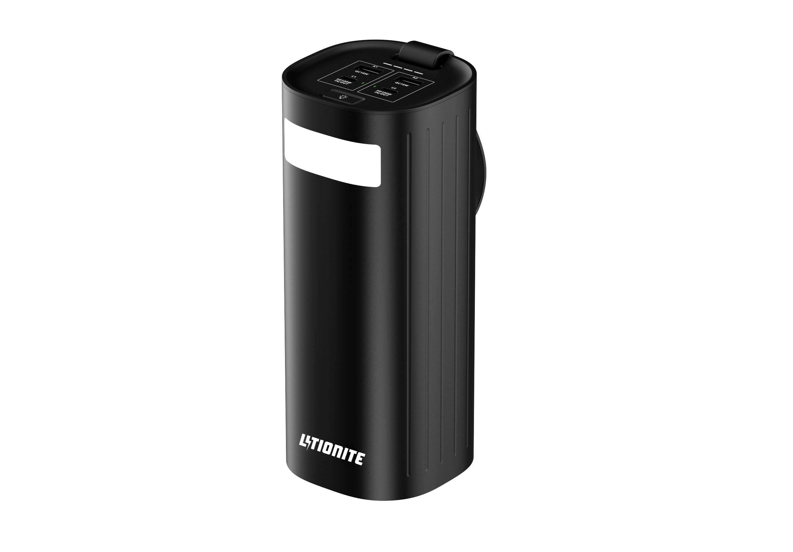 LITIONITE Titan Power Bank 60000mAh 200W per Notebook e MacBook, con doppia porta USB-C 100W PD3.0, Batteria Esterna LiFePO4 3000 Cicli, per Tablet, Nintendo Switch e Drone