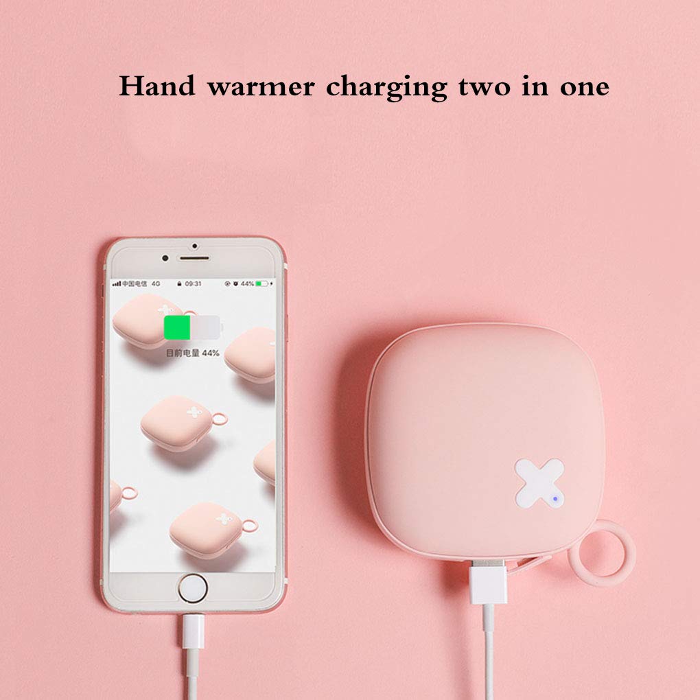 Regalo Calentadores De Manos Recargable Portátil Calentador Doble Cara USB Reutilizable Power Bank Calentamiento Rápido Calentadores Invierno Regalos Invierno