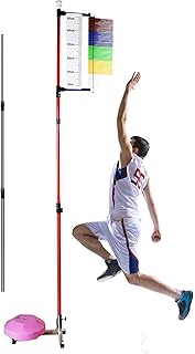 JINTAOMA Fitness Vertical Jump Tester, 1.3m-3.6m vertical jump trainer, Jump Measurement Test Stick Pole, Volleyball Spike Trainer Equipment, Jump Height Measuring Device