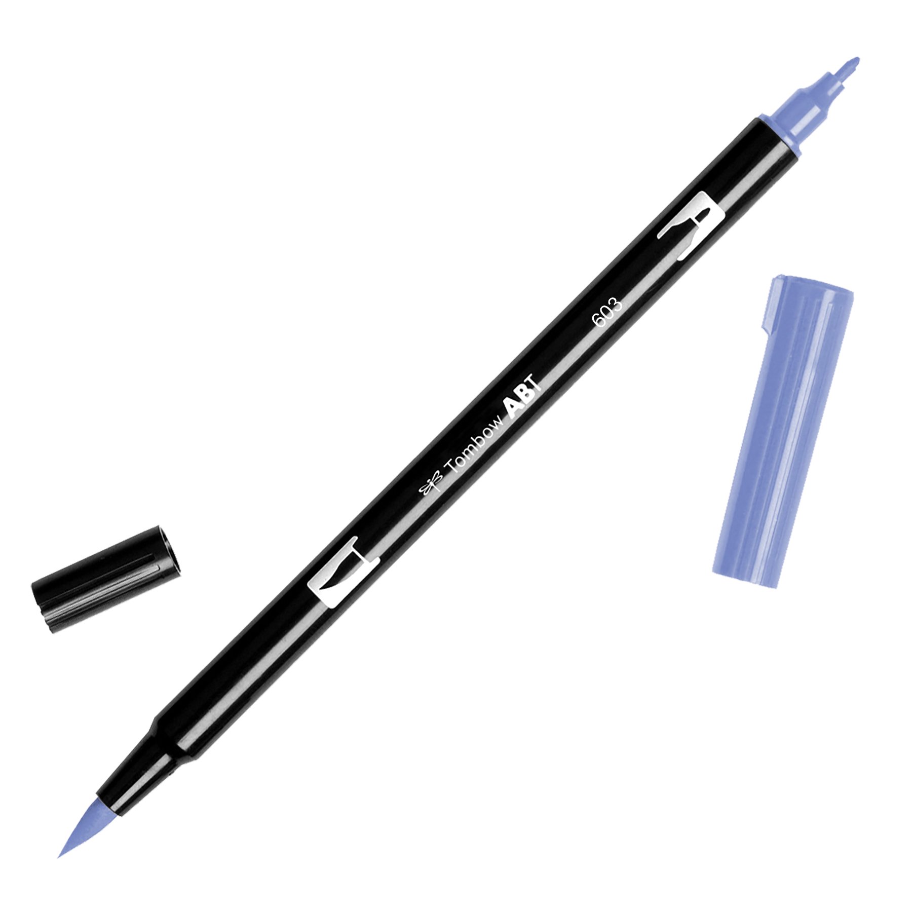 Tombow - ABT Dual Brush - Rotulador Doble Punta Pincel Acuarelable - Para Lettering, Dibujo, Pintura, Manga - Uso Doméstico y Profesional - Color periwinkle