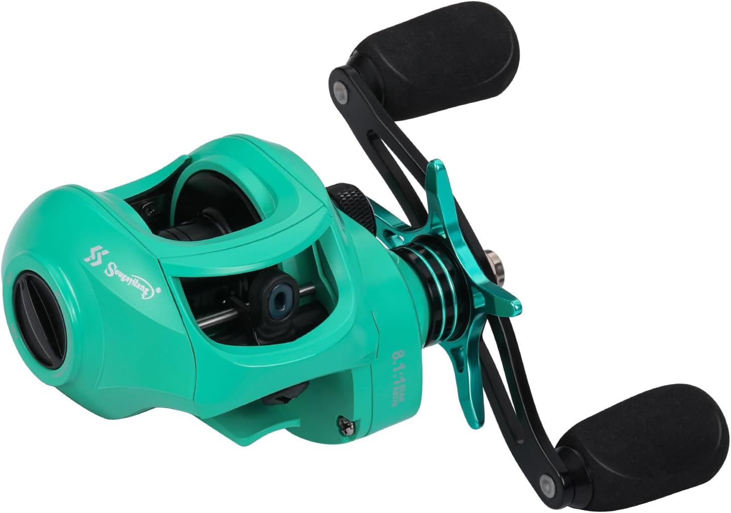 Sougayilang Baitcasting Fishing Reel with 9 + 1 Anti-Reverse Ball Bearings, 8.1:1 High-Speed Gear Ratio Casting Reel