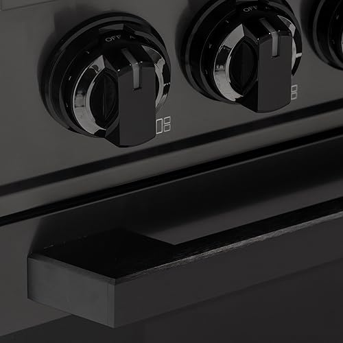 Miniatura 6 de Rango de inducción profesional de 30 pulgadas con horno de convección, freír al aire, estufa eléctrica de 4 quemadores, piedra para pizza, acero