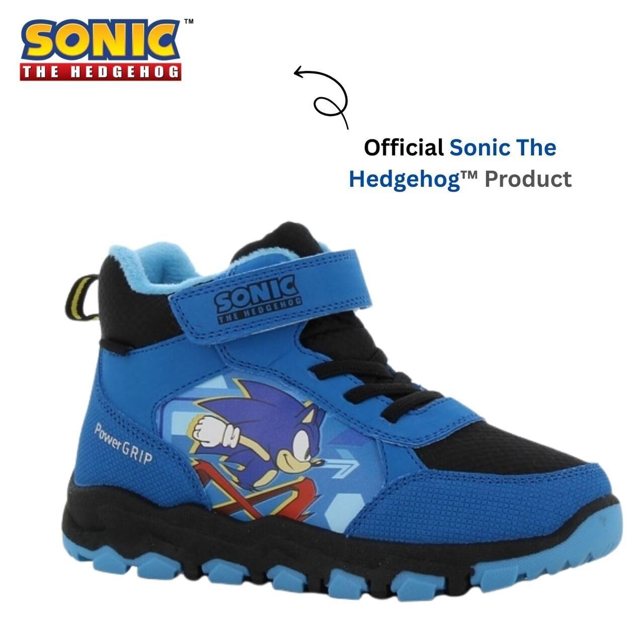 Leomil Sonic Botas de Nieve Forradas Impermeables Niño | Botas de invierno para Niños, Suela antideslizante para días fríos de invierno, Sonic the Hedgehog, Regalo para Niños