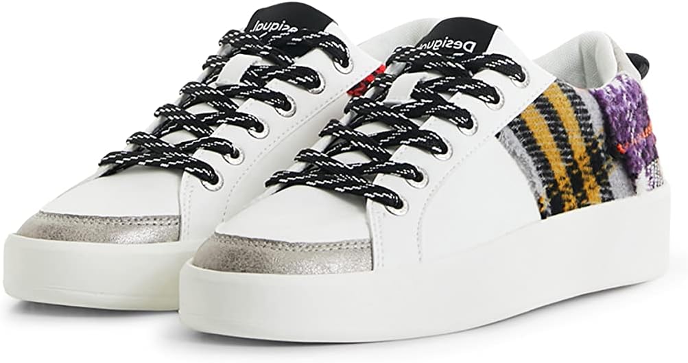 Desigual Women's Shoes 4 Woman PU Sneakers Low, White, 7 | Featured Image