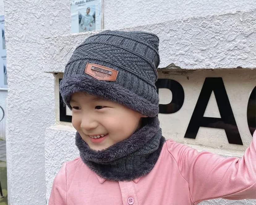 Miniatura 2 de Conjunto de gorro y bufanda para el Frio, unisex, para niño y niña, talla única