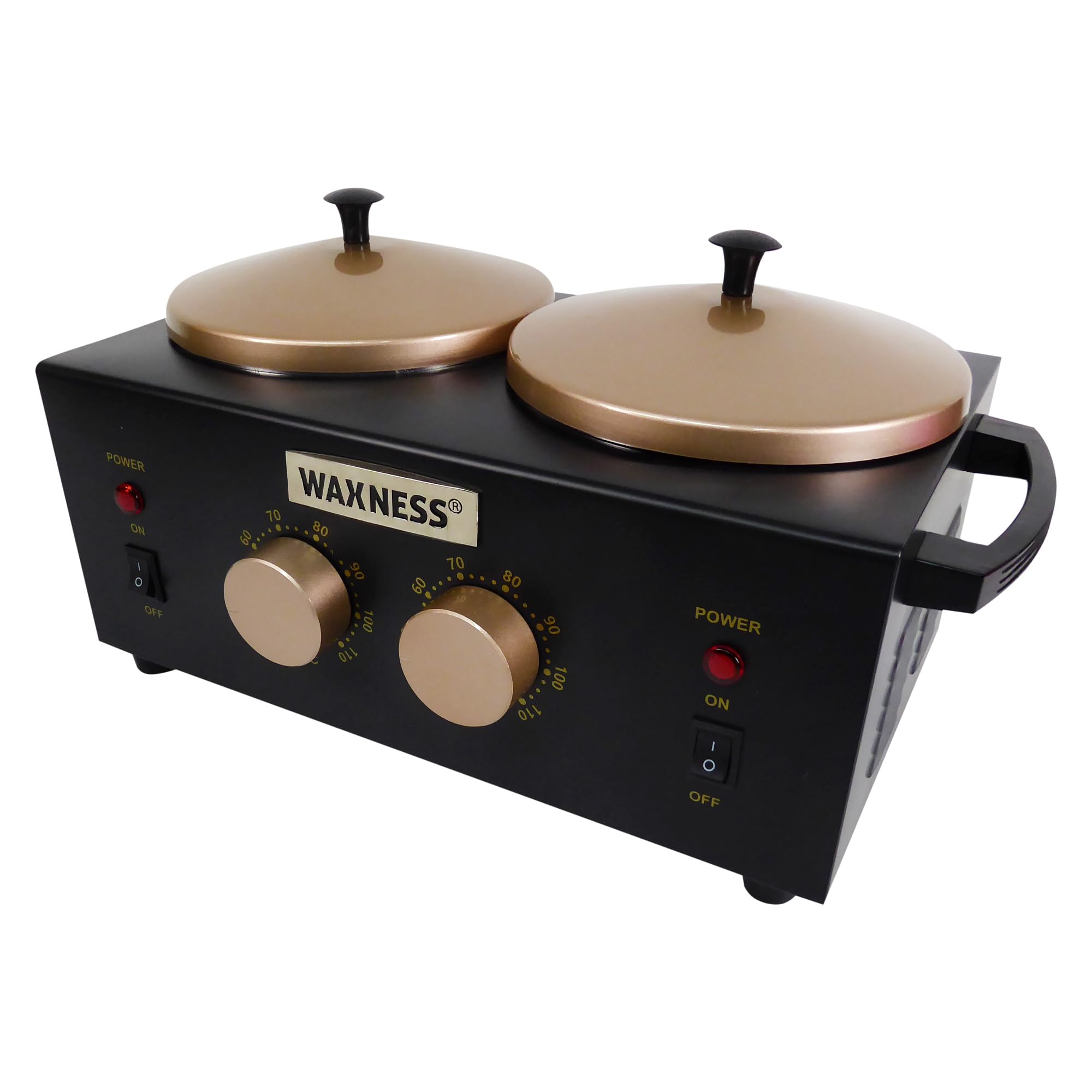Waxness Professional Double Wax Heater WN-5002 E Black Elite Series 2 X 1 lb 2 Years Warranty
