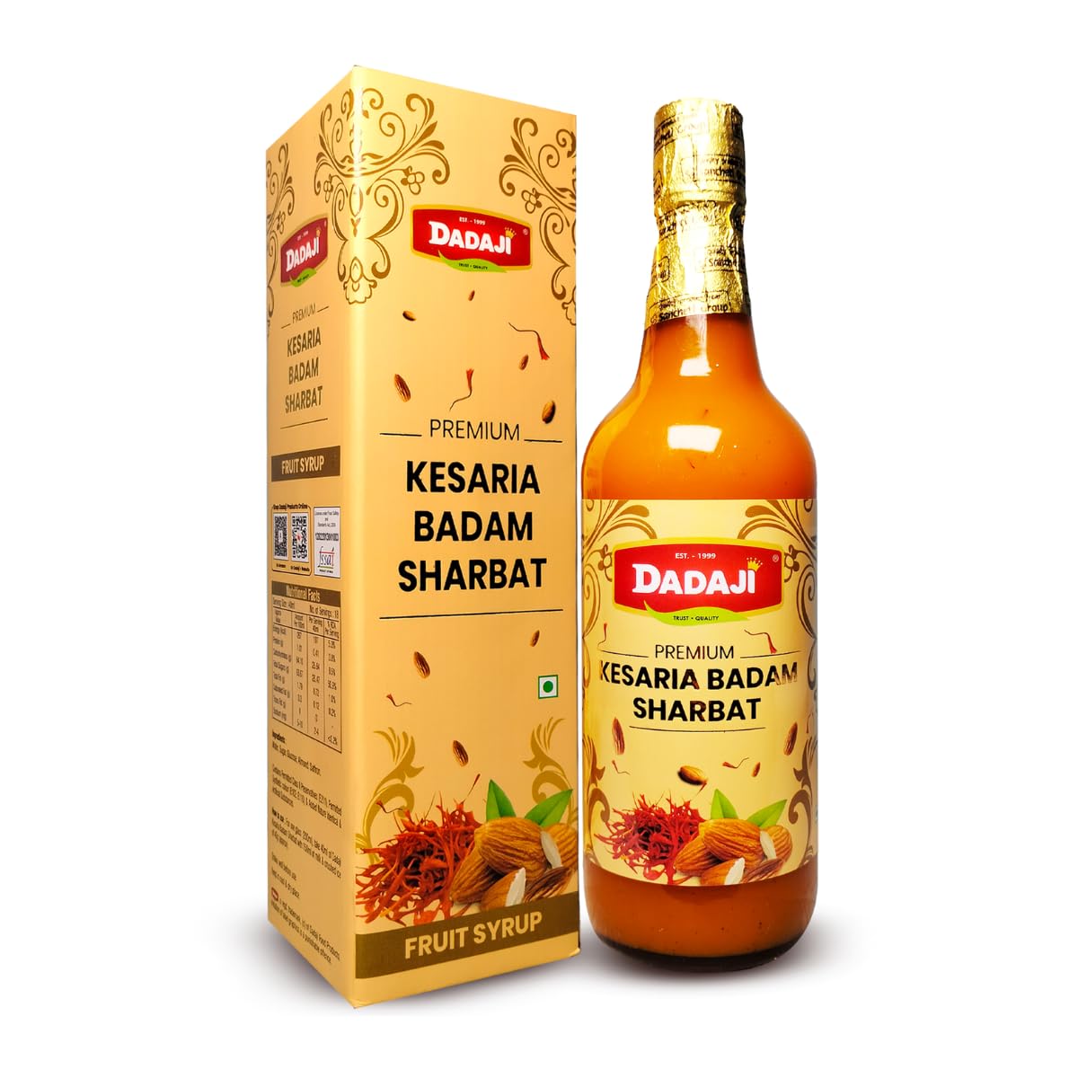 Dadaji Premium Kesraia Badam Syrup - 750ml - Premium Holi Kesar Badam Drink-picture-14