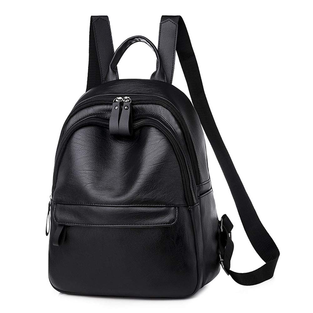 Sac à dos imperméable en cuir noir : fini les affaires mouillées en ville