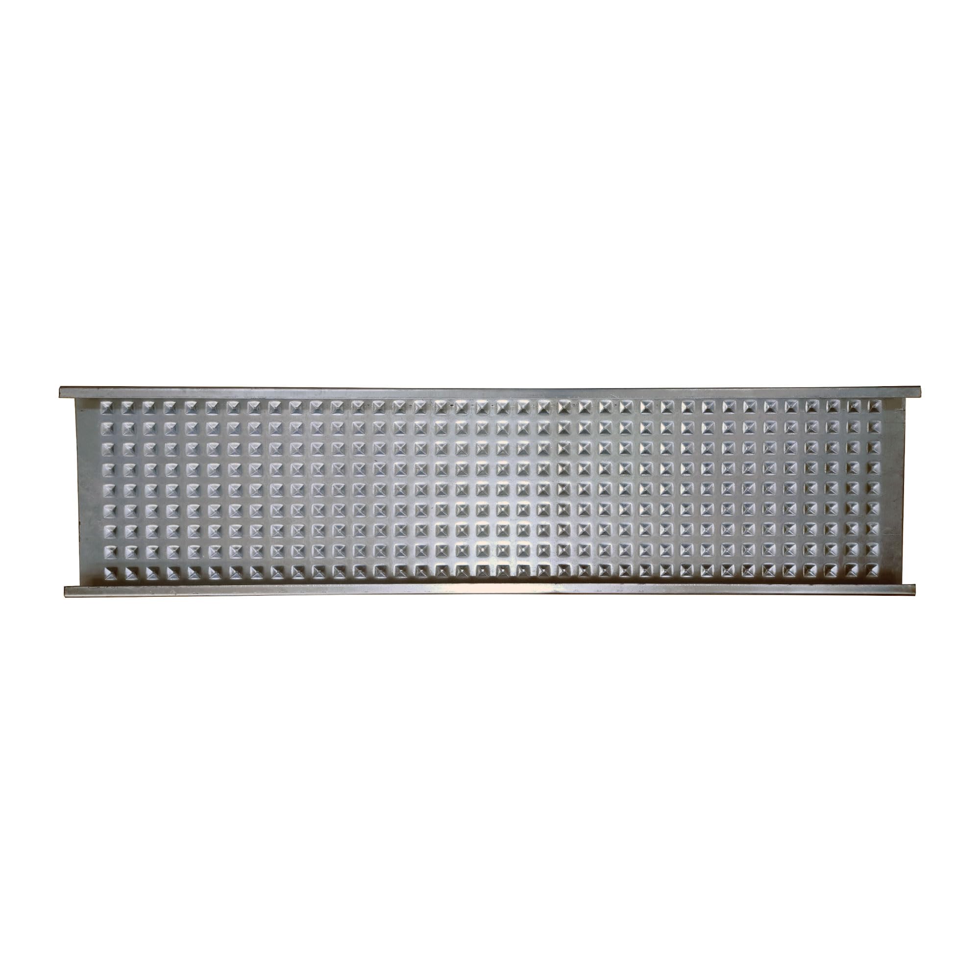 Acero Panel Peldaño Metálico Recto Repujado Punta Diamante 800x250mm - Alta resistencia y buena soldabilidad - Acero Galvanizado
