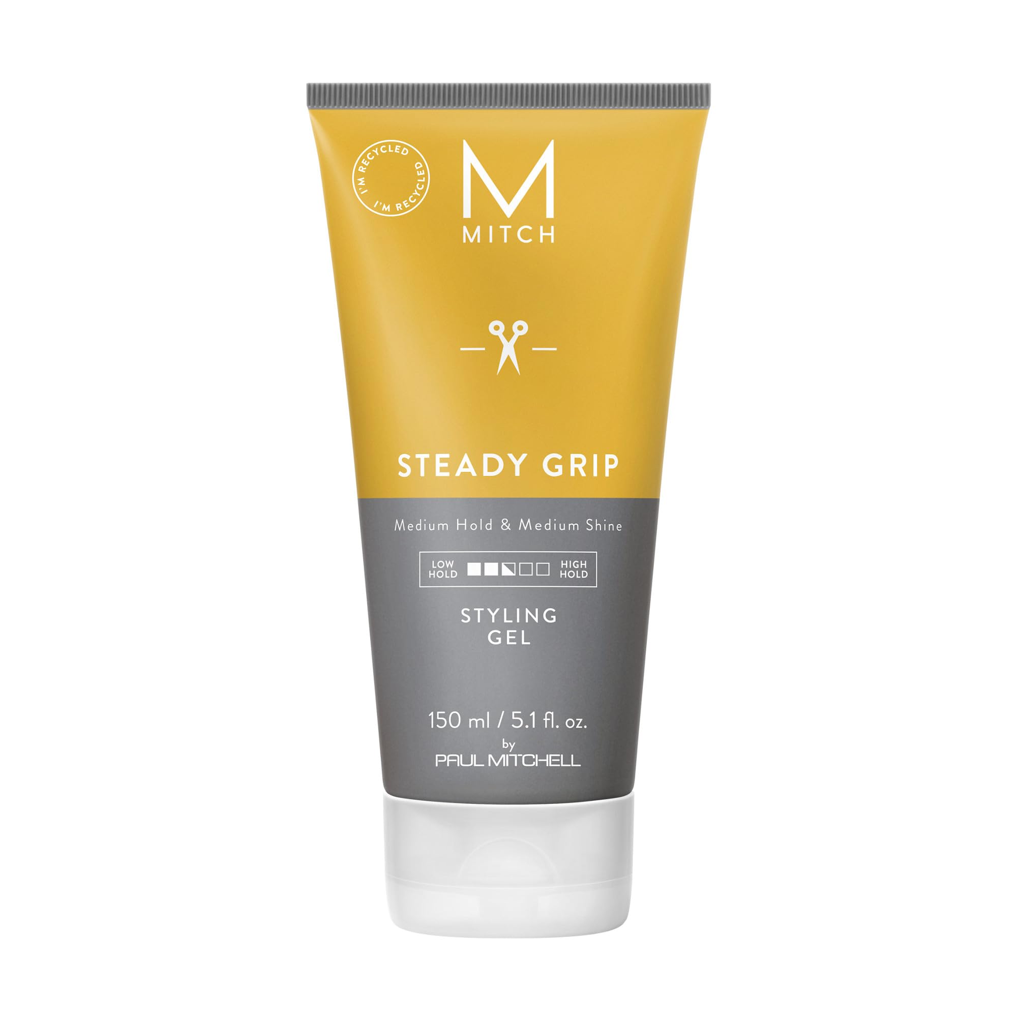 MITCH by Paul Mitchell Steady Grip Hair Gel for Men, Medium Hold & Shine, For All Hair Ty…