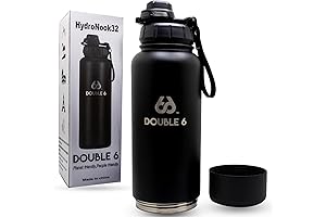 Flaskap Insulated 32 Oz Sports Water Bottle Freepour Lid
