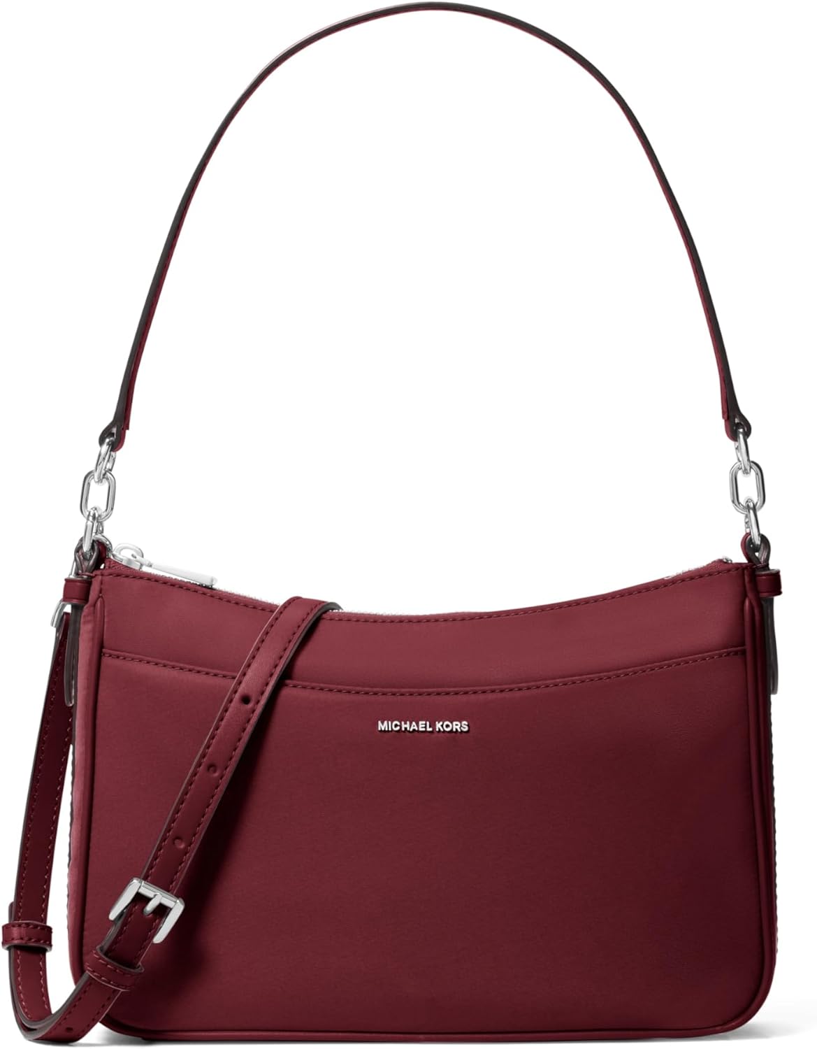 Michael Kors womens Jet Set Medium Top Zip Pochette Crossbody Bag