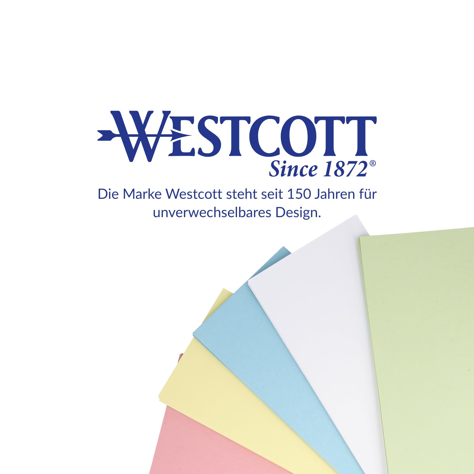 Westcott Trennstreifen 200 Stück Pastellfarben Mix (15er-Pack) | Robuste Heftstreifen 190g/m² für A4 Ordner | Trennblätter 10,5 x 24 cm | Register 2-fach-Lochung für DIN-A4 Dokumente | E-733322 00