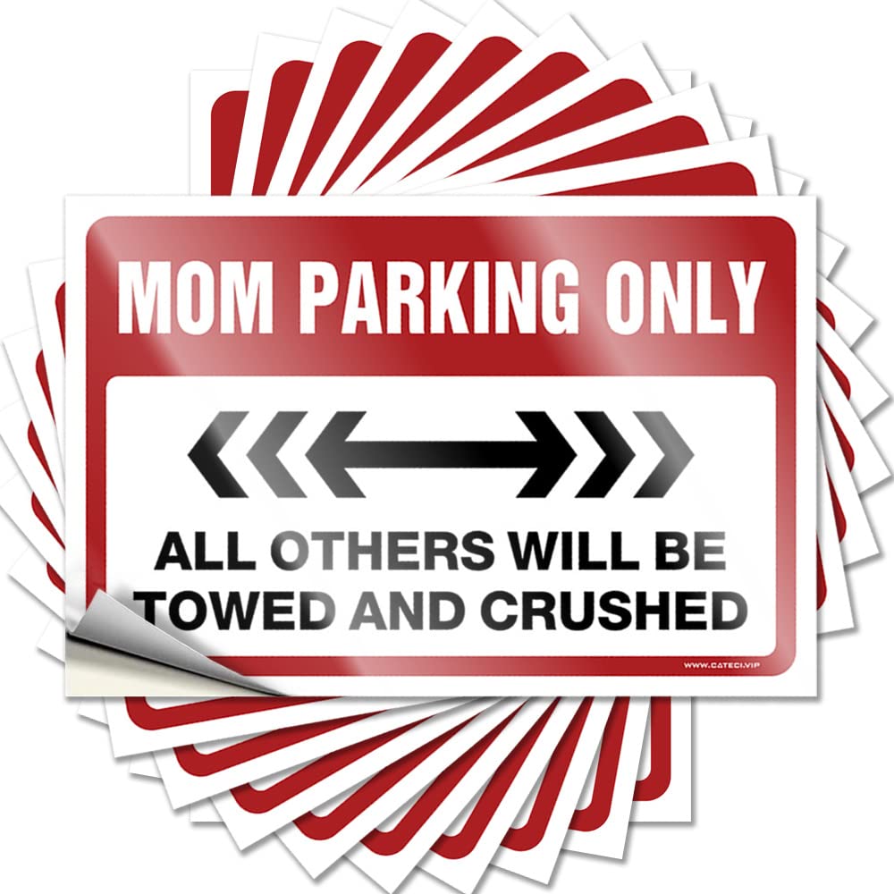 Tattoo Office Accessories for Men Durable Vinyl - Mom Parking Only Hard for Best Use(8X12CM)