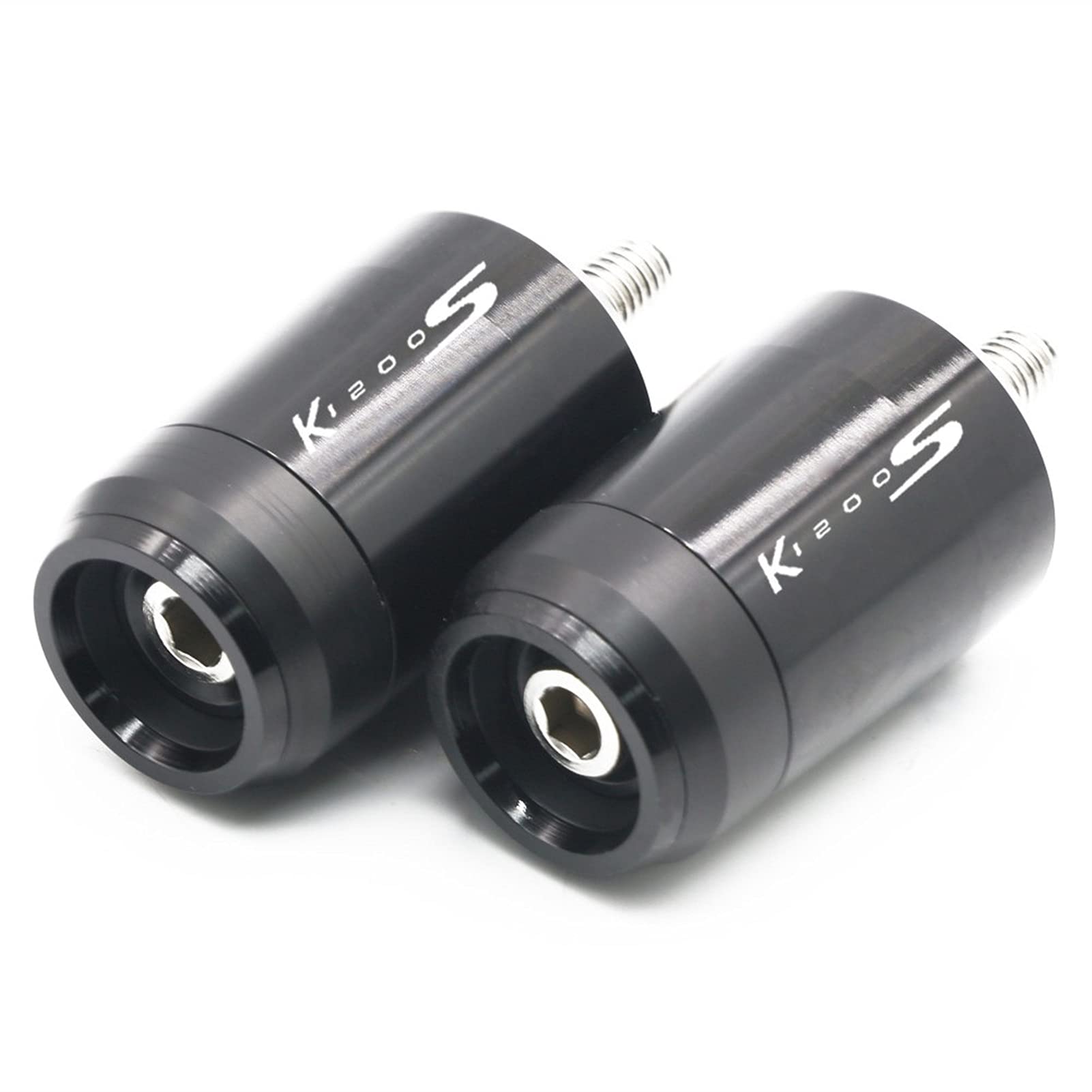 Empuñaduras Manillar K1200S Tapones Negros para Viajes Largos en Ruta