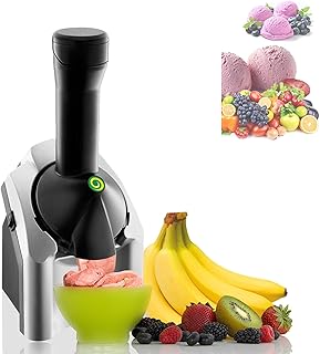 Ice Cream Machine, Electric Ice Cream Machine for Vegan, Dairy-Free Ice Cream, Easy to Clean, 200w Fruit Soft Ice Cream Ma...