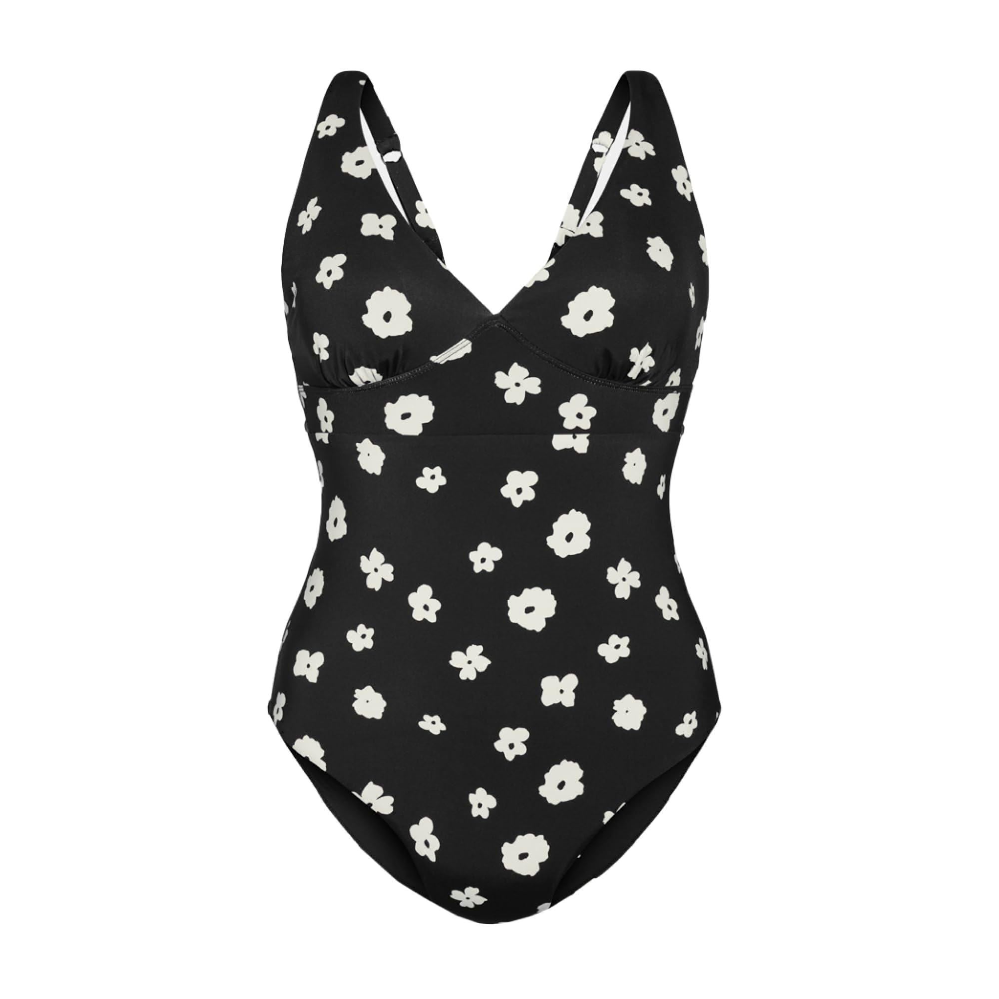 KNIX Women Leakproof Period Swimwear Plunge One-Piece – Light Flow Protection, Absorbs 1–3 Regular Tampons, UPF 50+