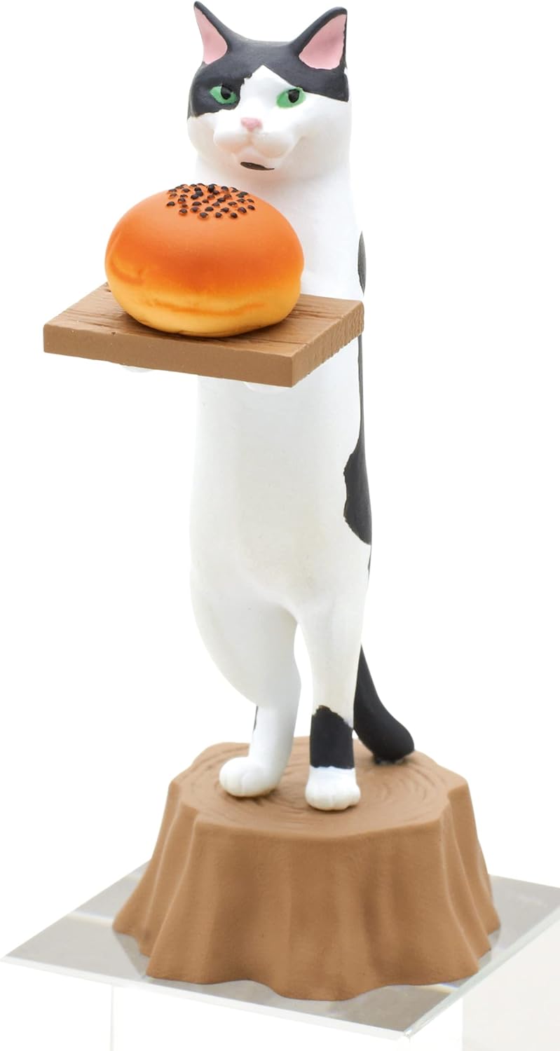 Kitan Club Cat Bakery Plastic Toy- Blind Box Includes 1 of 5 Collectable Figurines - Fun, Versatile Decoration - Authentic Japanese Design - Made from Durable Plastic