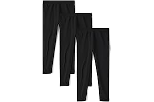 Girls Fleece Lined Leggings 3 Pack