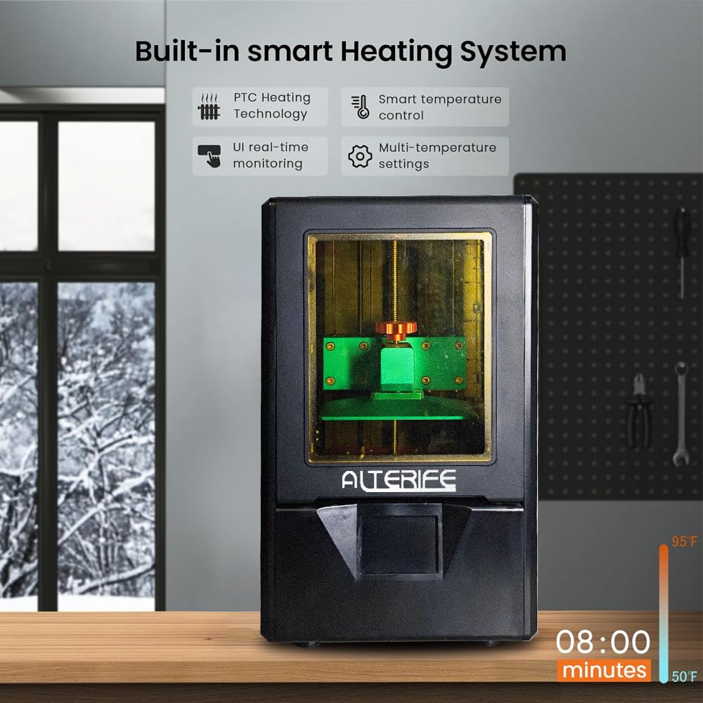 ALTERIFE Photon Mono 2, 10K Resin 3D Printer with 9'' Mono LCD Screen, Stable LighTurbo Light Source and 70mm/h Fast Printing Large Size