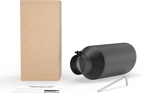 Miniatura 6 de Richeer Punta de escape de 4 a 7 pulgadas, entrada de 4 pulgadas, salida de 7 pulgadas, longitud total de 15 pulgadas, punta de escape de acero