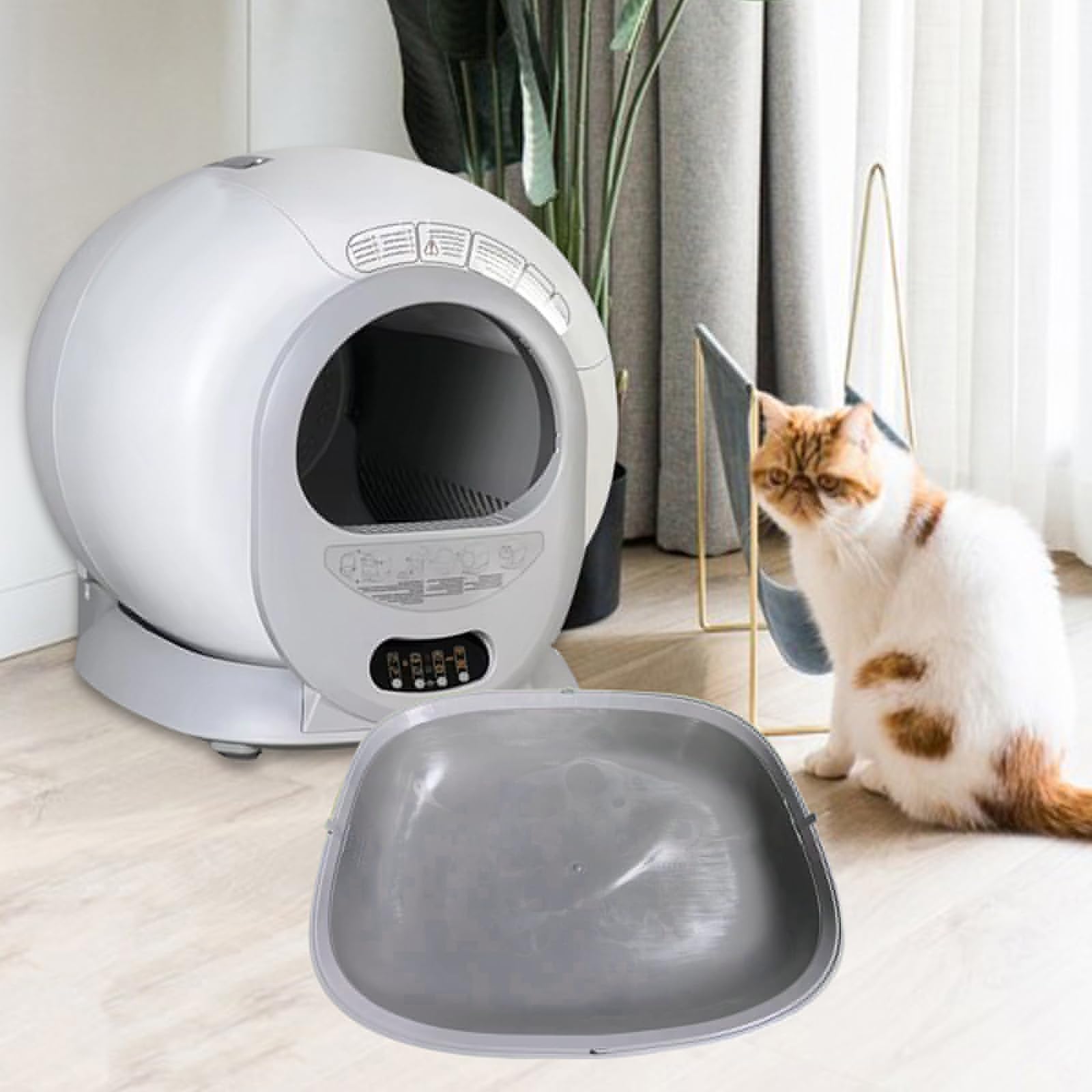 predolo Tappetino per Lettiera per Gatti Riutilizzabile 50 X 45 X 1 Cm, Rivestimenti per Lettiere per Gatti, Tappetino Di Base Con Meno Sprechi, Supporto Inferiore per Lettiera per Gattini