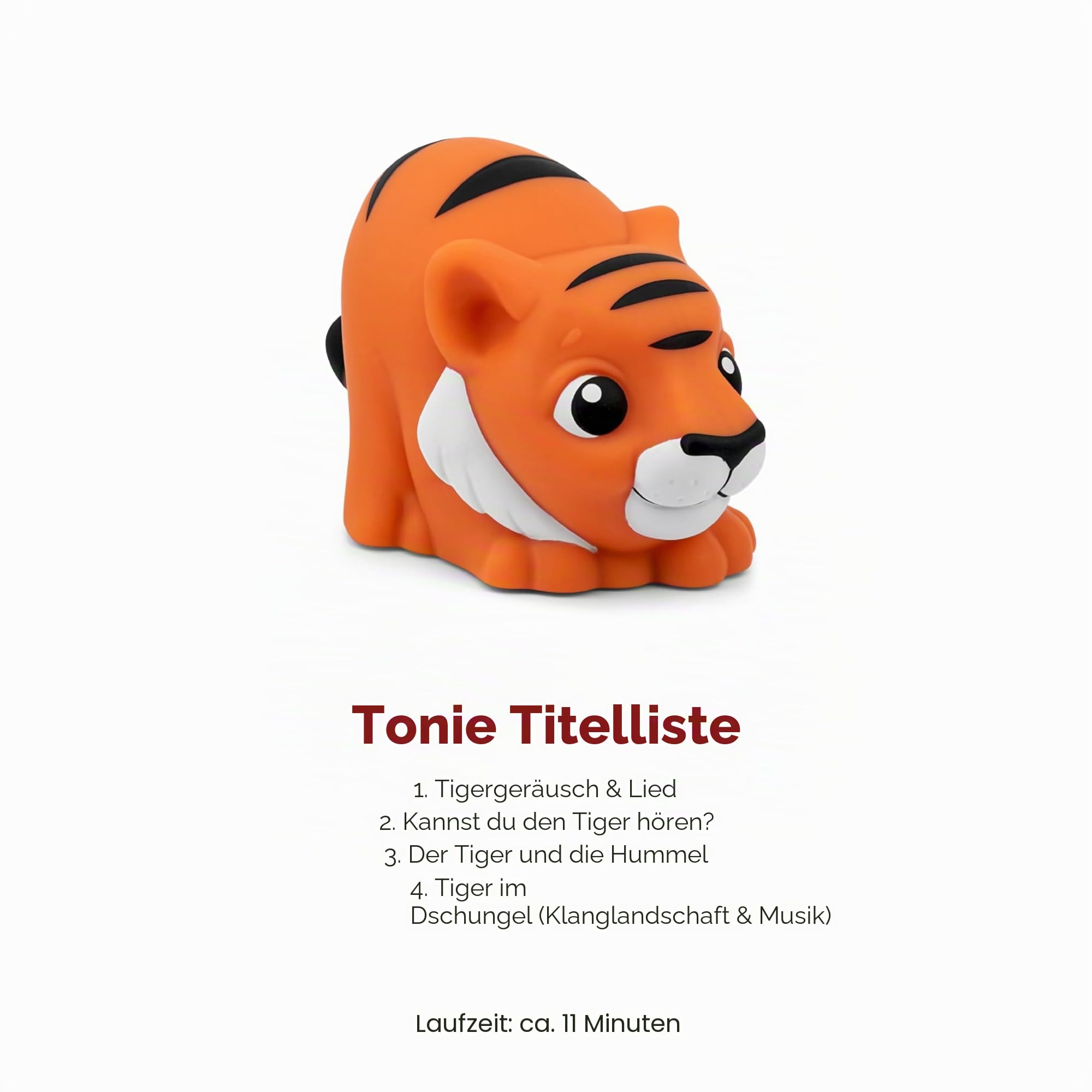 Tonies My First Jungle Set - Affe, Papagei und Tiger, weiche und quetschbare Audio-Spielzeugfiguren