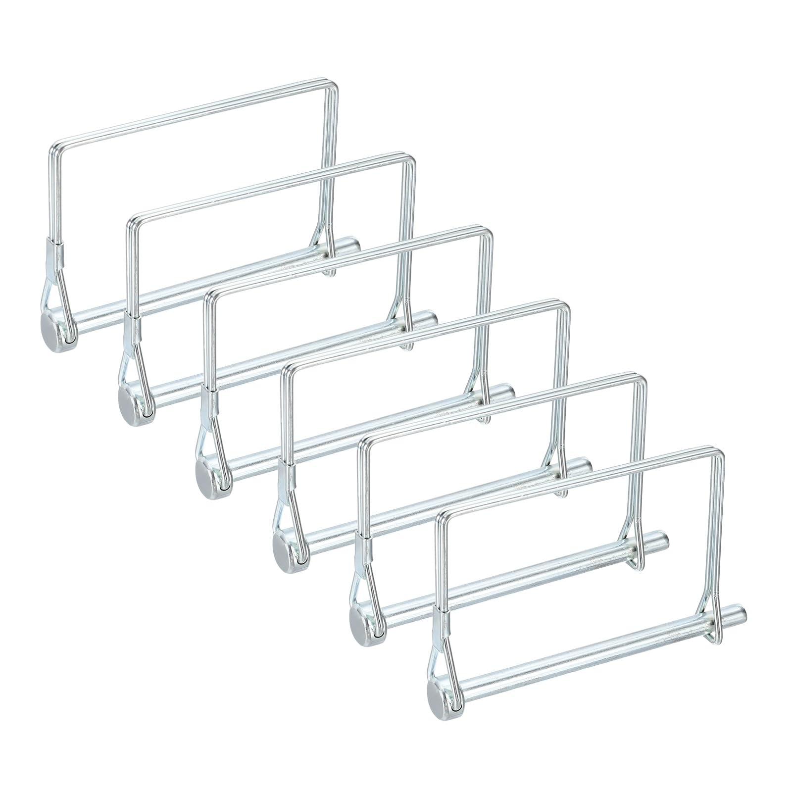 sourcing map 6 Pcs Trailer Coupler Pin (6.3mm x 90mm(D*L)) - Trailer Hitch Pin Coupler Square Safety Shaft Locking Pin for Farm Trailers Wagons Lawn Kayak Boat