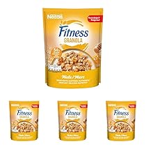 FITNESS Granola Miele con Avena e Cereali Integrali 300g (Confezione da 4)