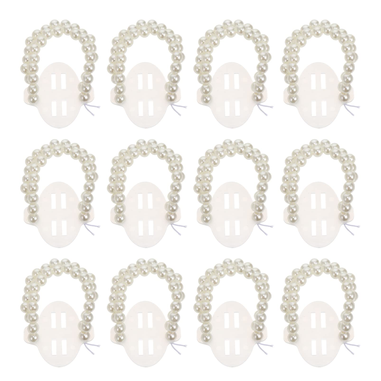 MRKU Handgelenkblume, 12 Stück Brautarmbandperlen, Abschlussball-Handband, Hochzeitsarmbandblume, Perle, elastisches Armband, elastisches Perlenband, Perle, selbstgemacht, Einheitsgröße, Achat