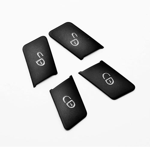 Miniatura 8 de Xotic Tech - Cubierta de marco de botón de desbloqueo de puerta lateral negra compatible con Mercedes Benz B, C, E, clase CLA CLS GLA W204 W212 (4