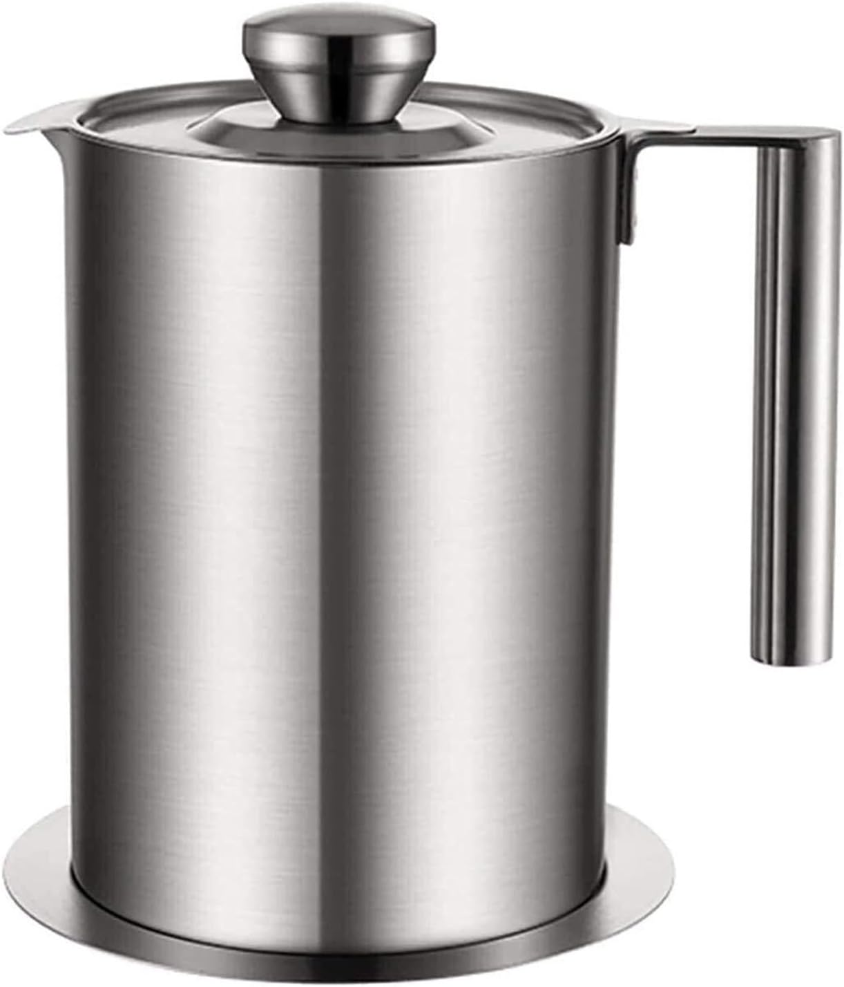Oil and Vinegar Dispenser Oil and Vinegar Dispenser, Bot Food Strainer Perfect Oil Strainer with Stainless Steel Grease Strainer(1.2L) (1.8L) Cooking(1.8L)